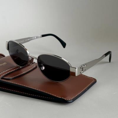 Kính Celine Triomphe Metal ‘Silver’ [CL40235U 16A] - Image 1