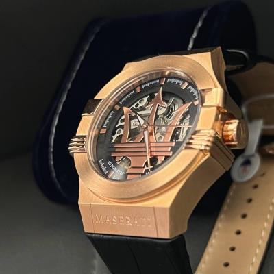 Đồng hồ Maserati Potenza Automatic Rose Gold/ Black Watch [r8821108002 ]