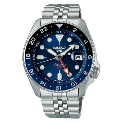 Đồng Hồ Seiko 5 Sport GMT Metal Blue / Silver [SSK003K1]