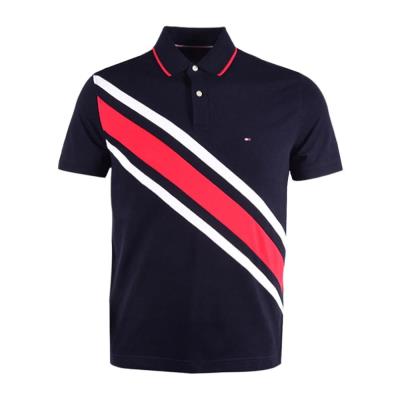 Áo Polo Tommy Hilfiger Banner Stripe Logo 'NAVY' [78JA988 410]