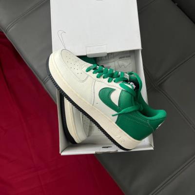 Giày Nike Air Force 1 Custom Low By You White Logo Green Cust [DV3907 900]