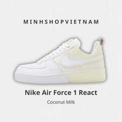 Giày Nike Air Force 1 React 'Coconut Milk' [ DH7615-100 ]