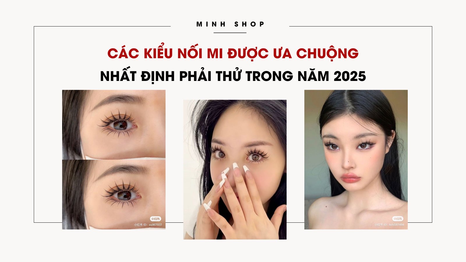 Các kiểu nối mi được ưa chuộng nhất năm 2025 mà bạn nhất định phải thử