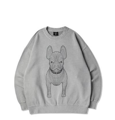 Áo Sweater Life Work Charater Extended Grey [LW235MT990]