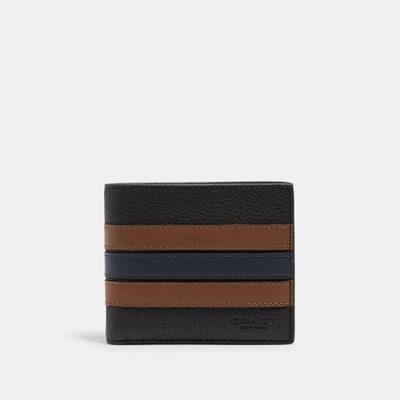 Ví Coach 3 In 1 Wallet With Varsity Stripe In Black [193971883854]