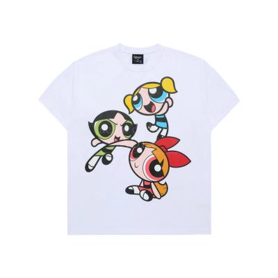 ~Sale Áo Thun ADLV x The Powerpuff Girls Big Printing Artwork ''White'' [SSBAPG WHT]