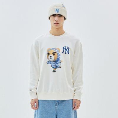 Áo Sweater MLB  Mega Bear Grooming New York Yankees' CREAM' [3AMTE0236 50CRS ]