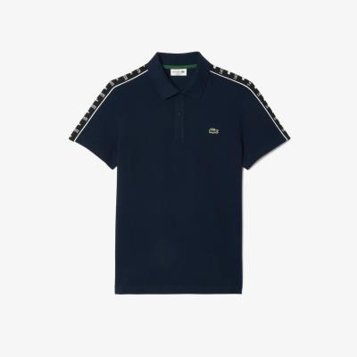 Áo Polo Lacoste Stripe Stretch Piqué ''Navy'' [PH7398 51 166]