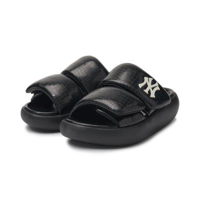 Dép MLB Korea Base Slide Lux New York Yankees ''Black'' [3ALPBLX43 50BKS]