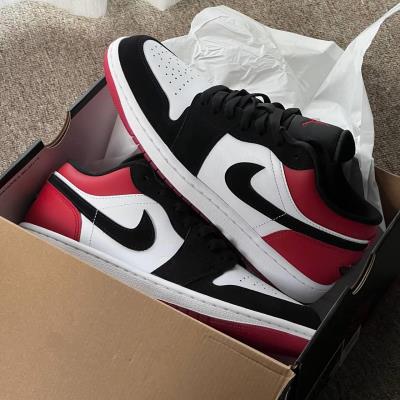 Giày Nike Air Jordan 1 Low ‘Black Toe ’ [IB8971 106]