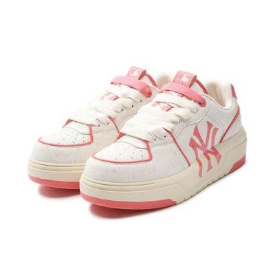 Giày MLB Chunky Liner Diamond Monogram New York Yankees ' PINK/ WHITE ' [3ASXCBO3N 50COS] - Image 1