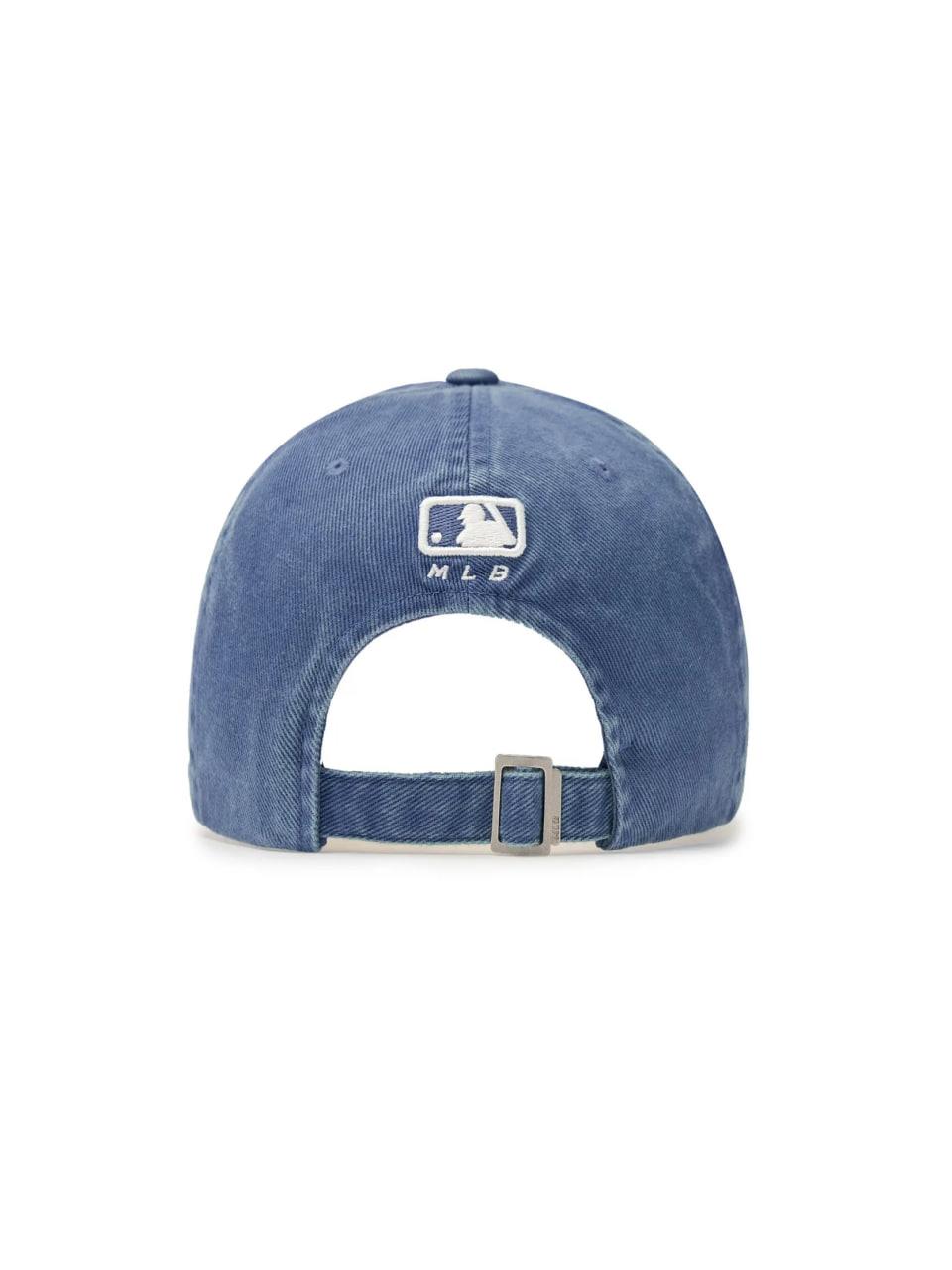 ★MLB Korea★ Varsity Vintage Cursive Color Block Unstructur Varsity Vintage Cursive Color Block Unstructured Ball Cap