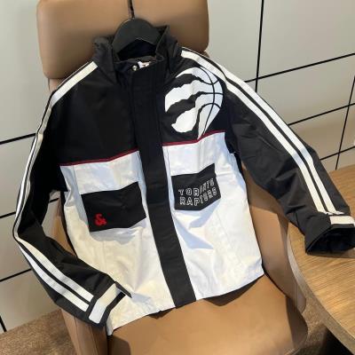 Áo Khoác Jack&Jones NBA Toronto Raptor White Black - Image 1