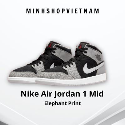 Giày Nike Air Jordan 1 Mid Elephant Print [dm6216 016]