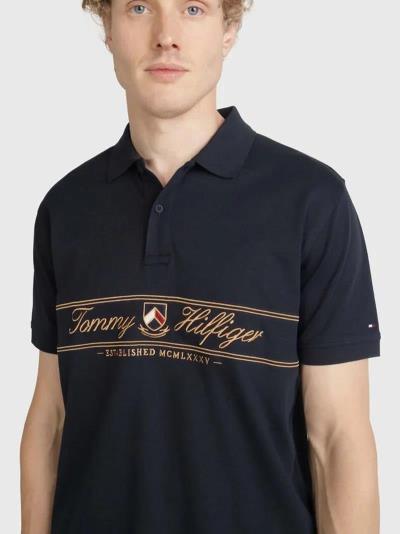 Áo Polo Tommy Hilfiger Signature Embroidered Logo Polo Collar ''Navy'' [78jA894 410]