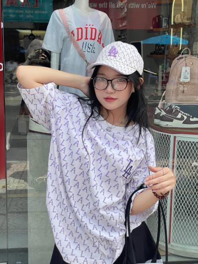 11584 - Áo Thun MLB Monogram All Over Over Fit Short Sleeve Purple