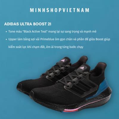 ~Sale Giày Adidas Ultra Boost  21 (7.0)  'Black Active Teal'  ** [FZ1921]