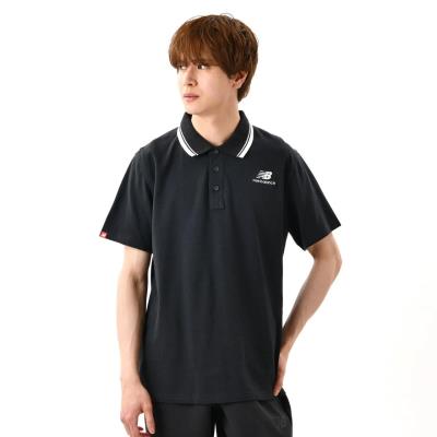 Áo POLO New Balance Classic Short Sleeve Black Grey [AMT01983 BK]