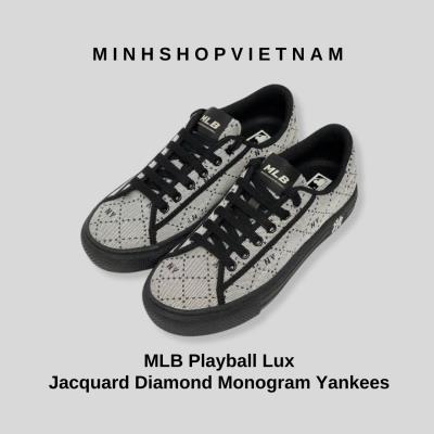 -Giảm 1XXX Giày MLB Playball Lux Jacquard Diamond Monogram New York Yankees Black [O] [3ACVPRM3N-50BKS] FLAW_ Discount