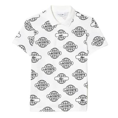 Áo Polo Lacoste Globe Print Movement ''White Pattern'' [PH1175 51 AU8]