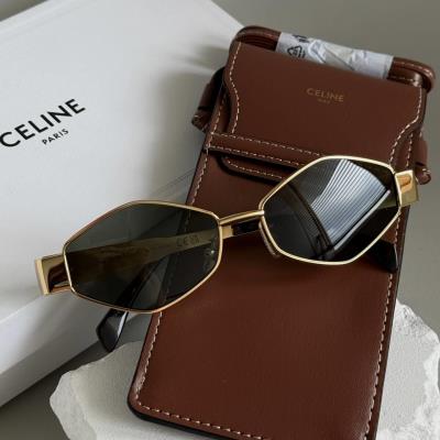 Kính Celine Sunglasses ''Gold Green'' [Cl40254u 30N]