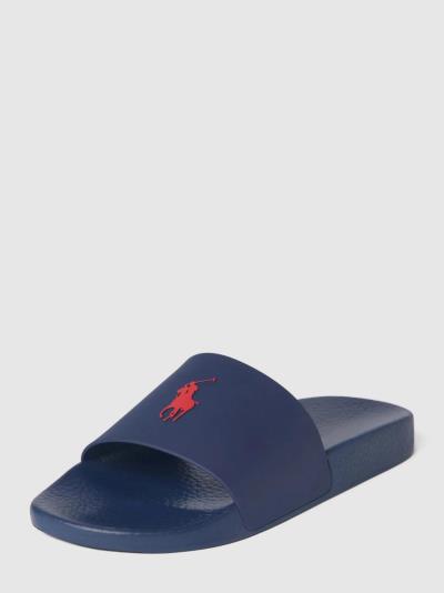 Dép Polo Ralph Lauren Flip flops With Logo Appliqué ''Navy Blue'' [809852071]