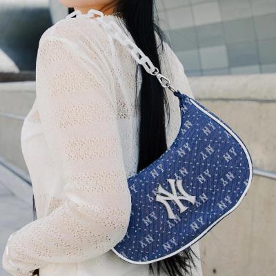 Túi MLB Hobo Diamond Monogram Denim New York Yankees [3ABQS023N-50NYD]