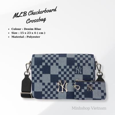 TÚI MLB CHECKERBOARD JACQUARD CROSSBODY NEW YORK YANKEES [3ACRM062N-50NYD]