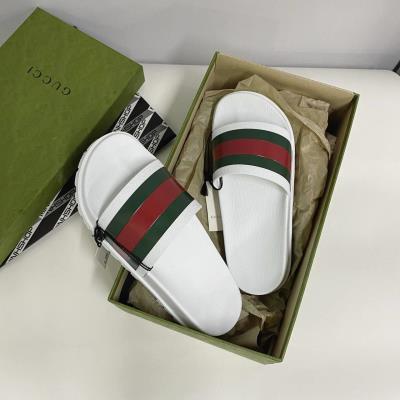 Dép Gucci Web Slide Sandal White [429469 GIB10 9079]