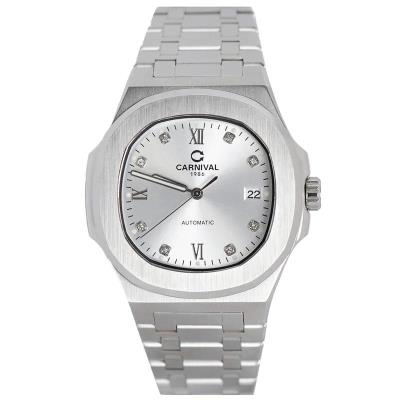 Đồng Hồ Carnival Automatic ''White Silver'' [8160G]