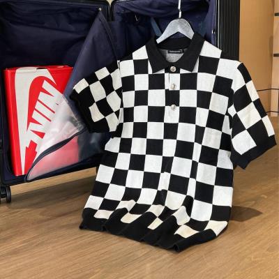 Áo Polo FRANCIS MANTINI Sportswear Checkerboard 'Black/ White'