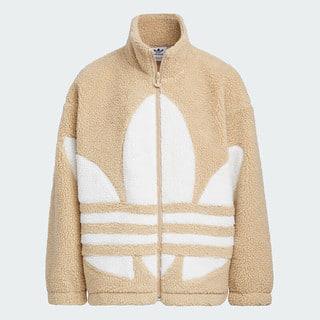 Áo Khoác Adidas Clover Fleece Jacket 'Beige' [IX4372]