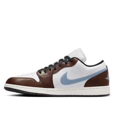 Giày Nike Air Jordan 1 Retro  Low SE ‘Brown Blue’ [ FQ7832 142 ]