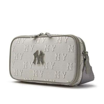 Túi MLB Korea Monogram Jacquard Mini Cross Bag New York Yankees 'Grey/White' [  3ACRS014N-50CGL ]