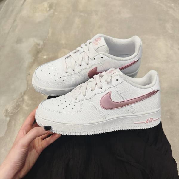 Pink Glaze Air Force One Pink Quartz Giày Nike Air Force GS White