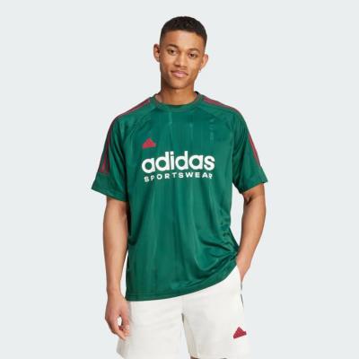Áo THUN ADIDAS HOUSE OF TIRO NATIONS PACK TEE ' Dark Green / Collegiate Burgundy' [ IY2053 ] - Image 1