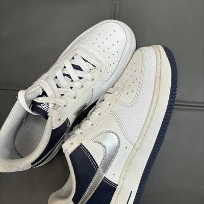 #SALE Giày Nike Air Force 1 Low GS "White/Navy" [DQ6048-100] -FLAW_ Discount