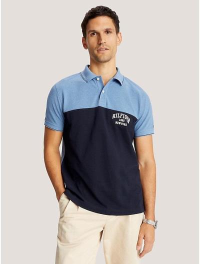 Áo Polo Tommy Hilfiger Regular Fit Rugby Stripe ''Blue/Black'' [78j9760 410]