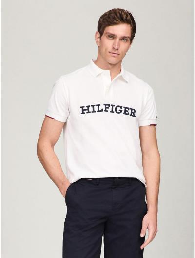 Áo POLO Tommy Hilfiger Lettering Collar Neck ' White' [ 78ja892 100 ]