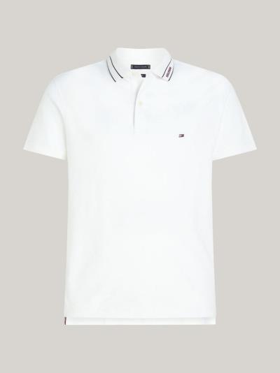 Áo Polo Tommy Hilfiger Regular Fit Monotype Interlock ''White'' [MW35612 100]