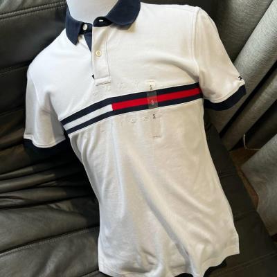 Áo Polo Tommy Hilfiger- Slim Fit Essential Flag Polo White [78J3127 110]