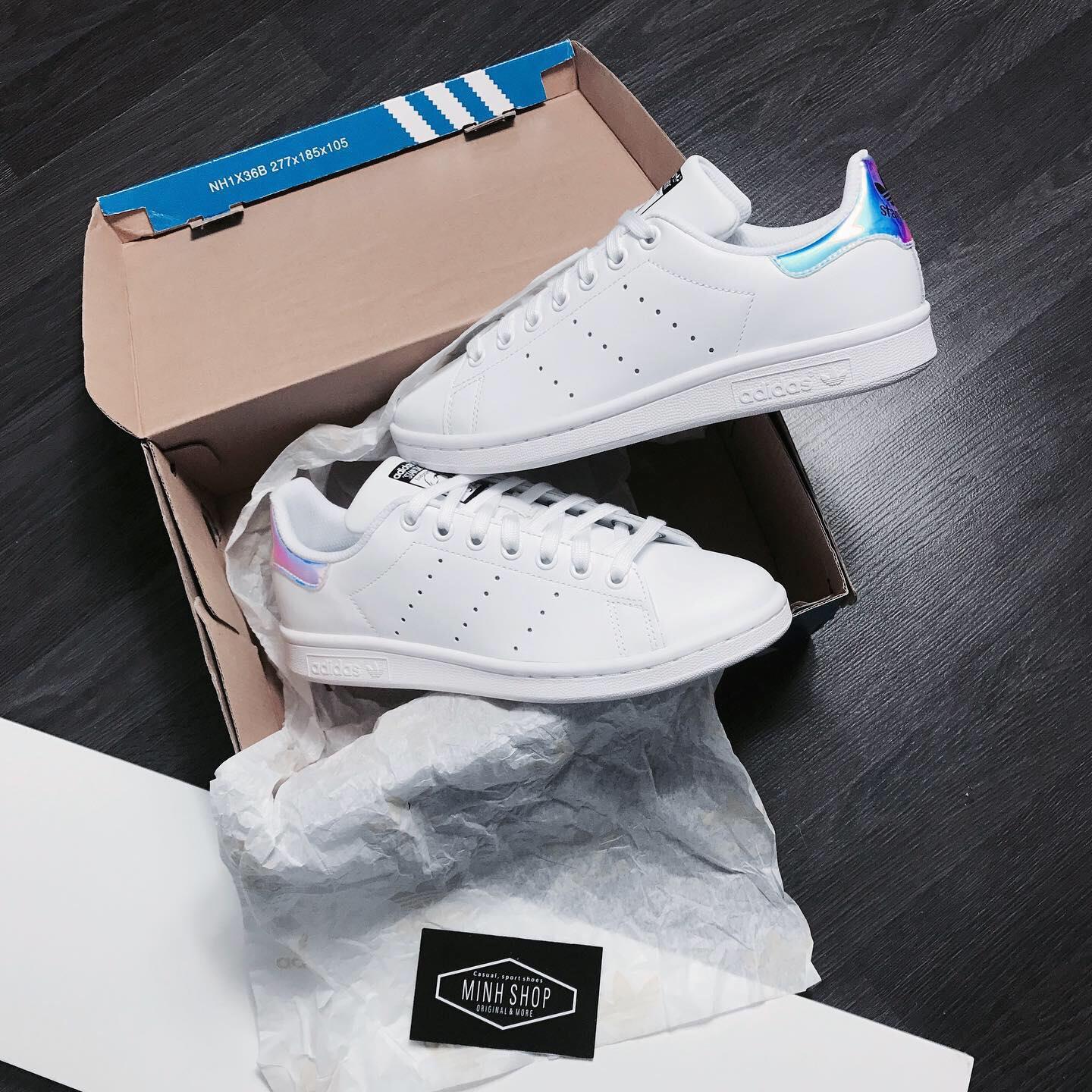 Holographic adidas originals fashion stan smith