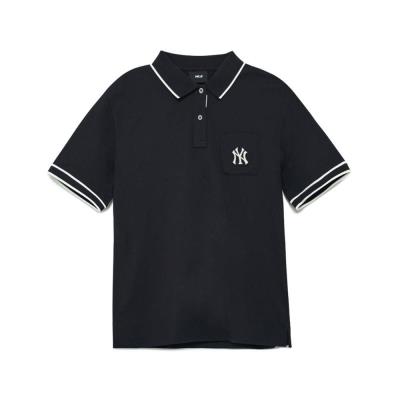 Áo Polo MLB Partial New York Yankee Black [3fpqm0433 50bks]