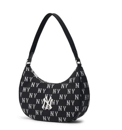 Túi MLB Monogram Hobo Bag NEW YORK YANKEES ' BLACK ' [ 3ABQS014N 50BKS ]