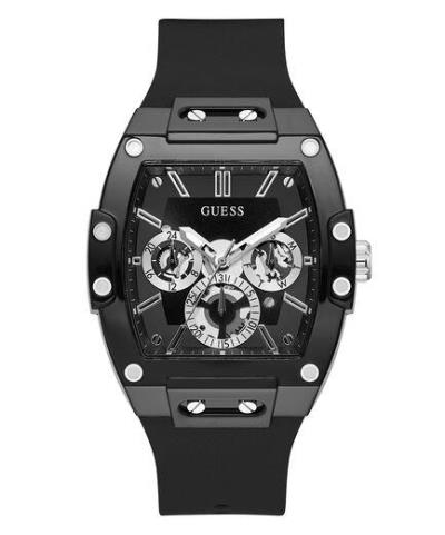 Đồng Hồ Guess Phoenix Black Silicone Men's Watch [GW0203G3]