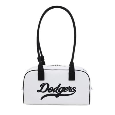 Túi MLB Official Varsity Culsive Denim Shoulder Bag LA Dodgers 'Cream ' [3ABQL054N 07CRD]