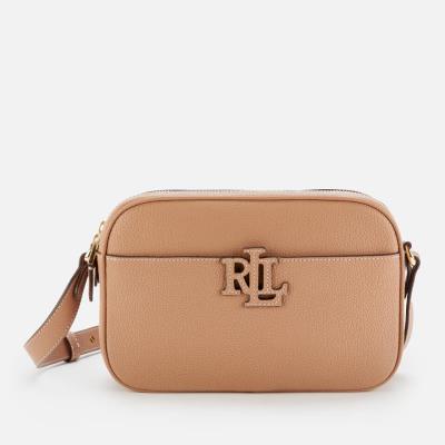 Túi Ralph Lauren Carrie 24 Leather Handtasche ''Brown''