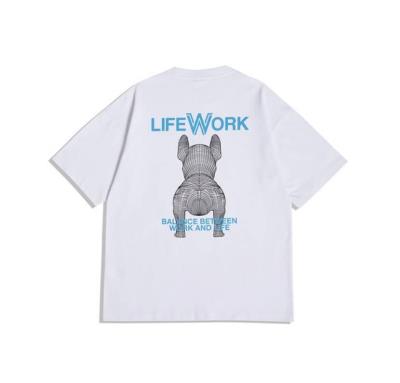 16462 - NEW ITEM Áo Thun Life Work Smoladog White