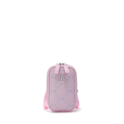 Túi MLB Diamond Monogram Phone Pouch New York Yankees Pink [7ACRMD94N 50PKL]