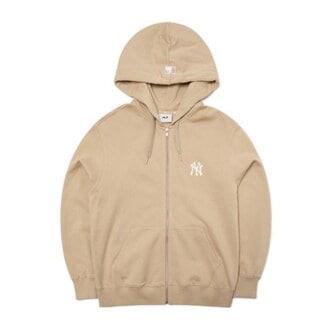 Áo Khoác MLB Common Basic Zip-Up New York Yankees Beige [3ATRB0421-50BGS]